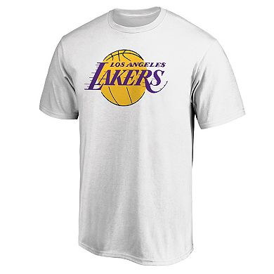 Men's Fanatics Branded White Los Angeles Lakers Primary Team Logo T-Shirt