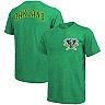Men's Majestic Threads Green Oakland Athletics Throwback Logo Tri-Blend T-Shirt