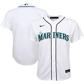 Youth Nike White Seattle Mariners Alternate Replica Team - Jersey