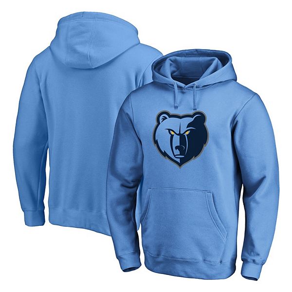 Men's Fanatics Branded Light Blue Memphis Grizzlies Primary Team Logo  Pullover Hoodie