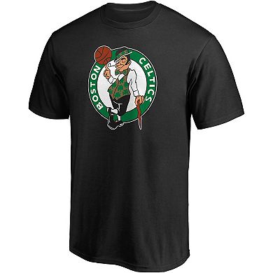 Men's Fanatics Branded Black Boston Celtics Primary Team Logo T-Shirt