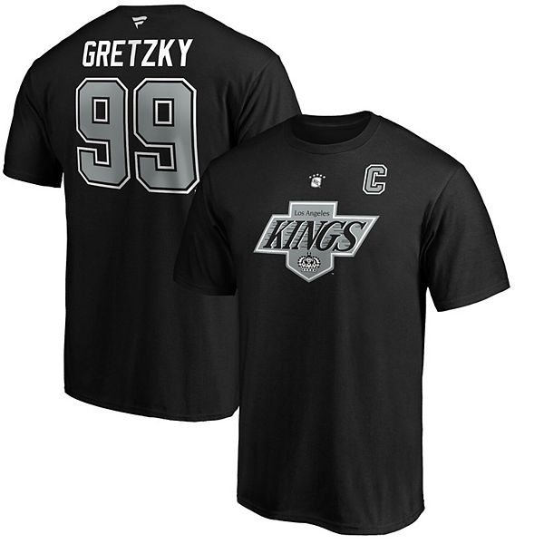 Large 80's Los Angeles Kings Men's T Shirt Black Gray 