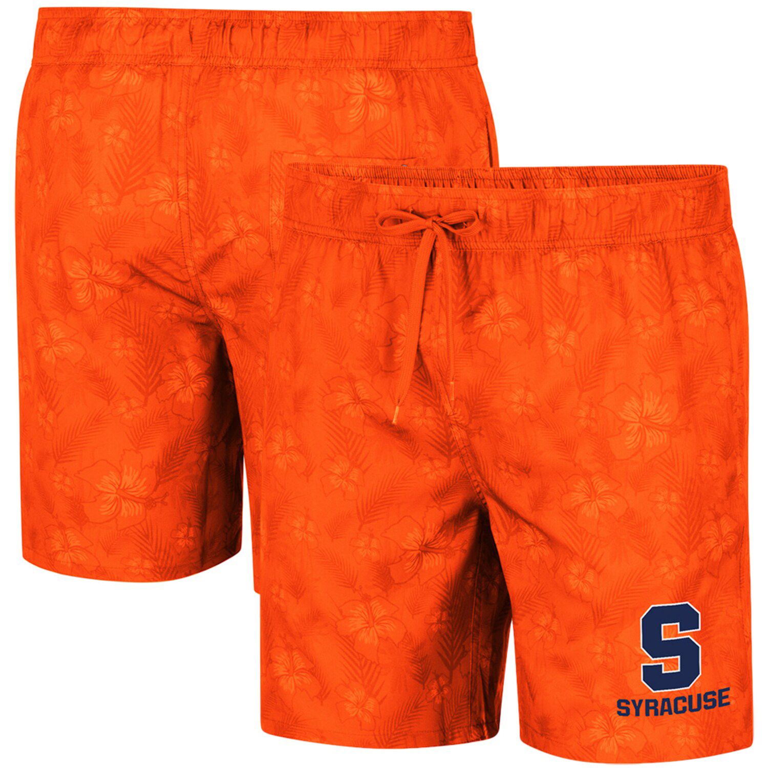 men's orange swim trunks