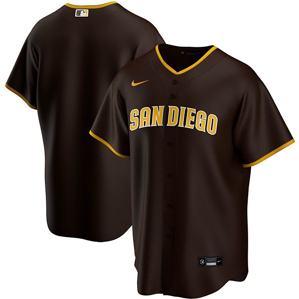 Women's Nike Brown San Diego Padres Road Replica Team Jersey