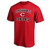 Men's Fanatics Branded Red Cincinnati Reds Heart & Soul T-Shirt