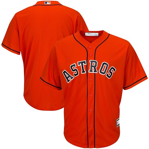 Men's Houston Astros Orange Big & Tall Button-Up Shirt
