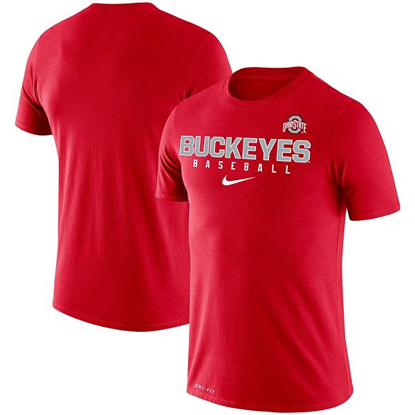 Men's Nike Scarlet Ohio State Buckeyes Baseball Legend Performance T-Shirt