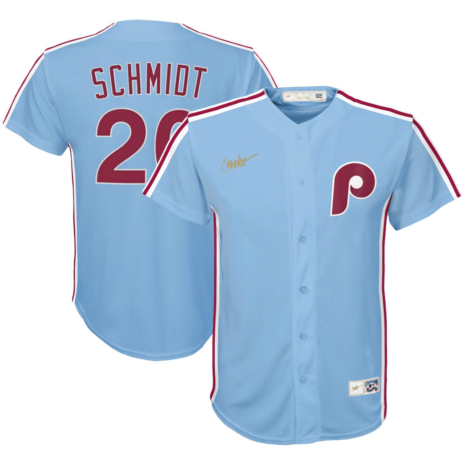 Youth Nike Mike Schmidt Light Blue 