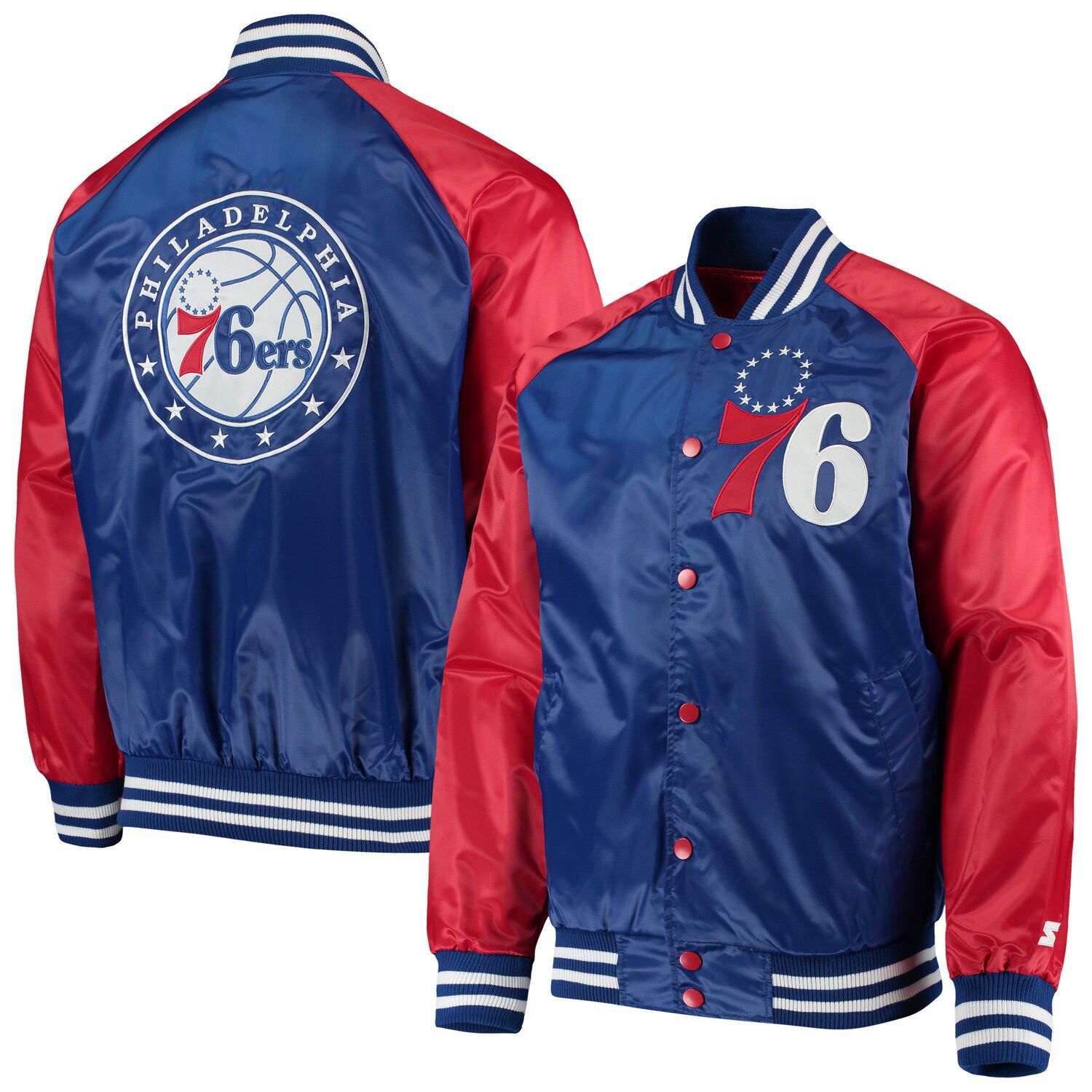 76ers satin jacket