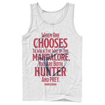 Men's Star Wars The Mandalorian You Are Both Hunter And Prey Tank Top
