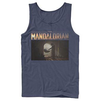 Men's Star Wars The Mandalorian The Child First Meeting Portrait Tank Top