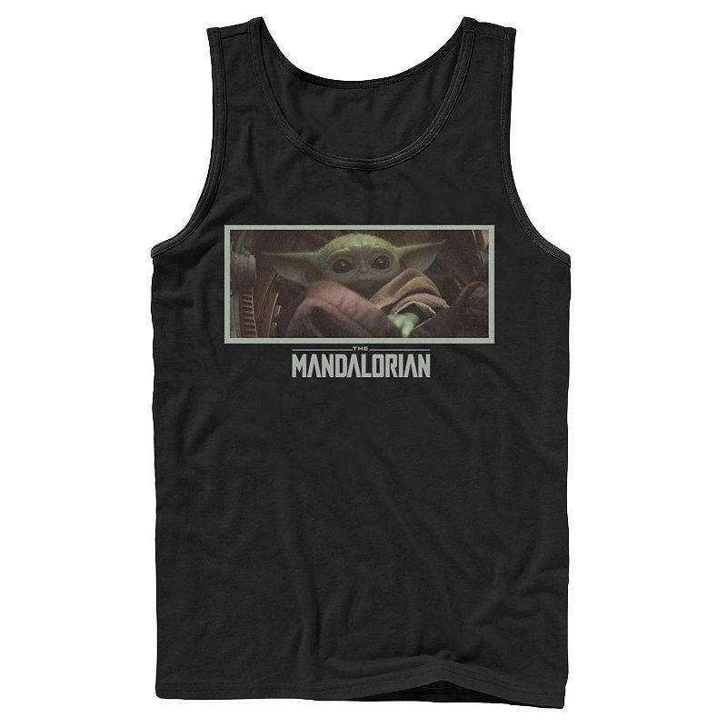 Men's Star Wars The Mandalorian The Child The Stare Portrait Tank Top, 