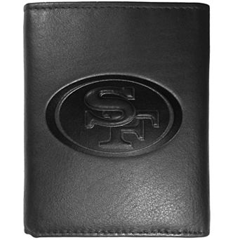 Men's San Francisco 49ers Embossed Leather Tri-Fold Wallet