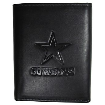 Men's Dallas Cowboys Embossed Leather Tri-Fold Wallet