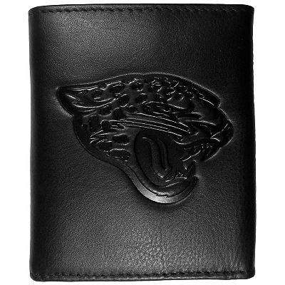 Iowa Hawkeyes Tri-Fold Leather Wallet Embossed Black NCAA