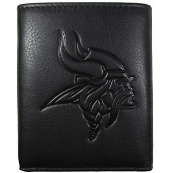 Men's Minnesota Vikings Embossed Leather Tri-Fold Wallet