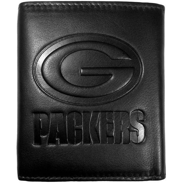 Men's Green Bay Packers Embossed Leather Tri-Fold Wallet