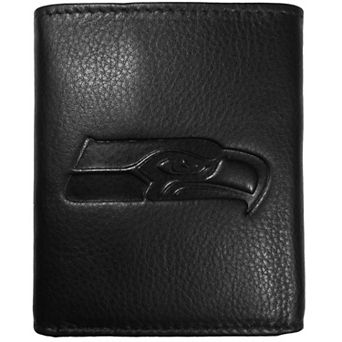 Men's Seattle Seahawks Embossed Leather Tri-Fold Wallet