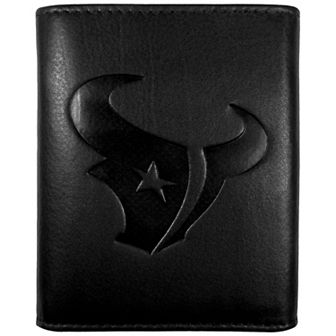 Men's Houston Texans Embossed Leather Tri-Fold Wallet