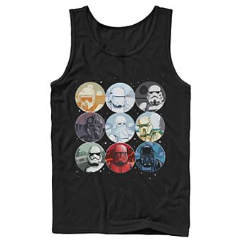 Men's Star Wars Trooper Helmet Grid Tank Top