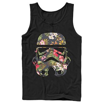 Men's Star Wars Tropical Stormtrooper Floral Print Tank Top
