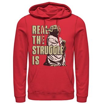 Men's Star Wars Yoda Real The Struggle Is Hoodie