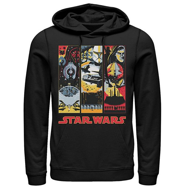 Men s Star Wars Maul Trooper Anakin Retro Panels Hoodie