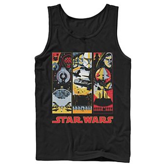 Men's Star Wars Maul Trooper Anakin Retro Panels Tank Top