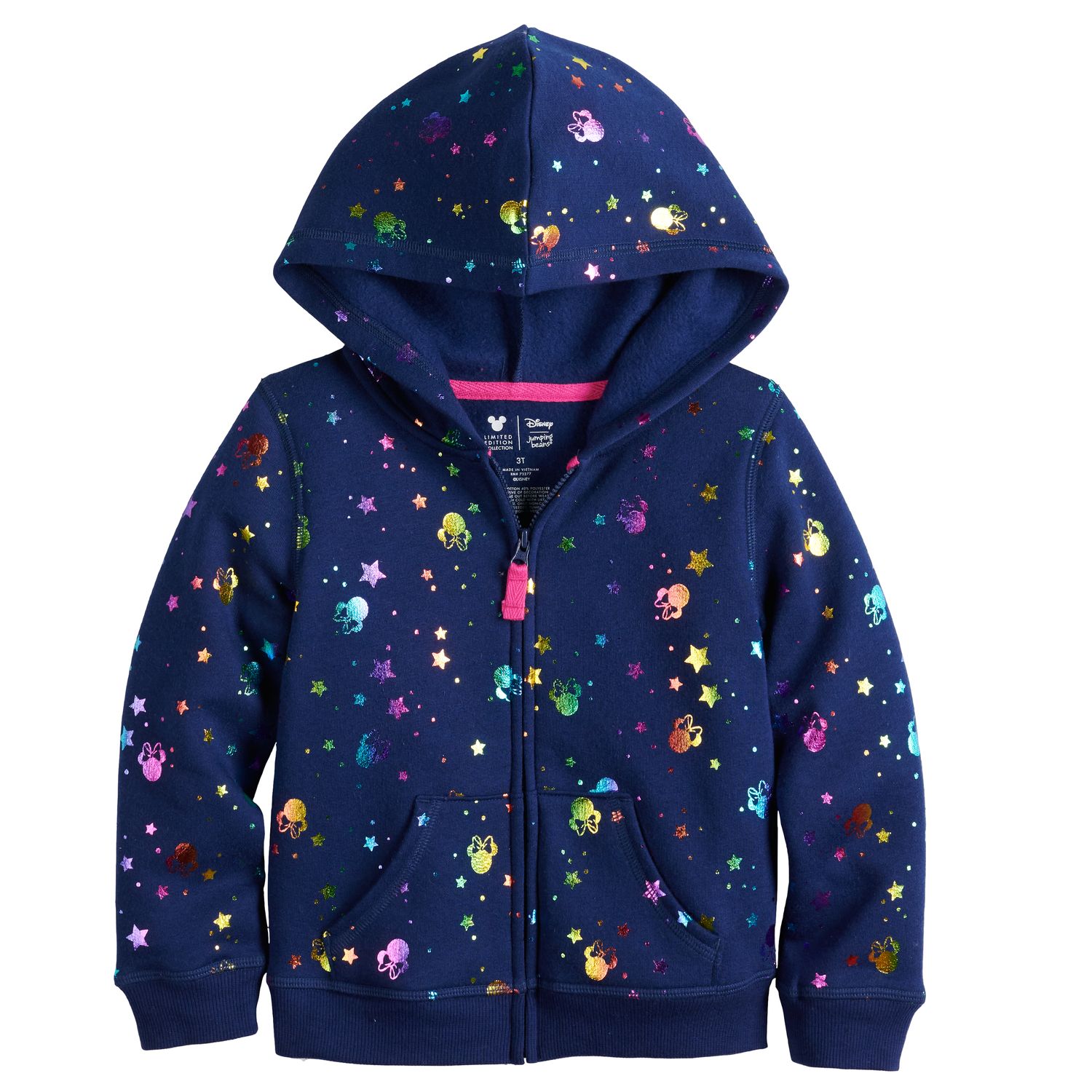 minnie mouse zip up hoodie toddler