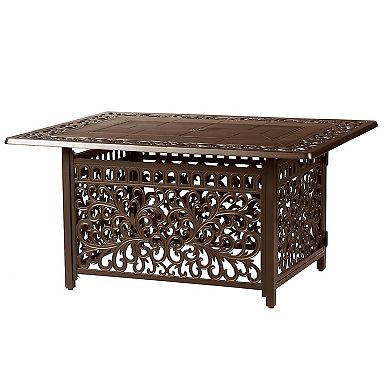 Rectangular Outdoor Propane Fire Table