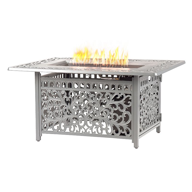51542868 Rectangular Outdoor Propane Fire Table, Grey sku 51542868
