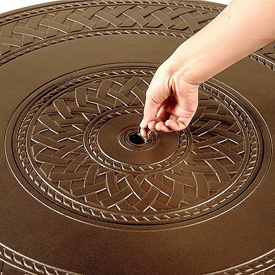 Round Outdoor Propane Fire Table