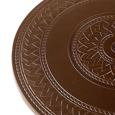 Round Outdoor Propane Fire Table