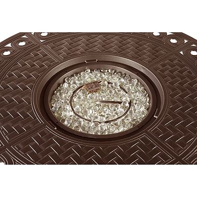 Round Outdoor Propane Fire Table