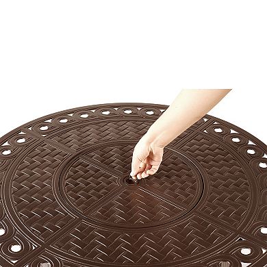 Round Outdoor Propane Fire Table