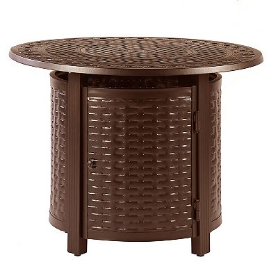 Round Outdoor Propane Fire Table