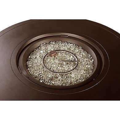 Outdoor Hammered Finish Round Propane Fire Table