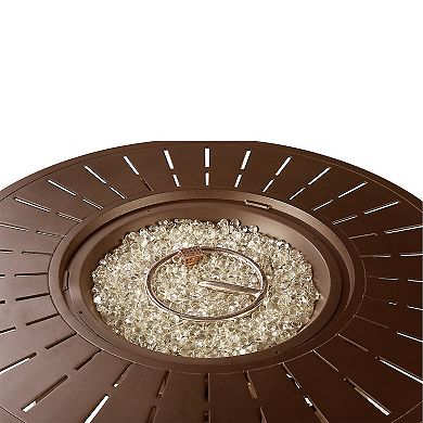 Outdoor Round Propane Fire Table