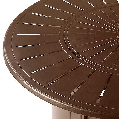 Outdoor Round Propane Fire Table