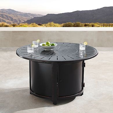 Outdoor Round Propane Fire Table