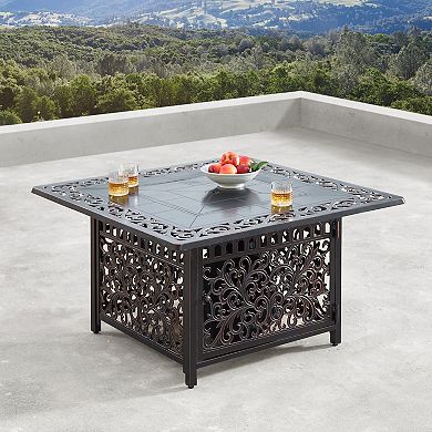 Square Outdoor Propane Fire Table