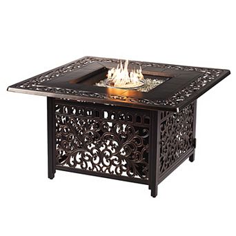 Square Outdoor Propane Fire Table