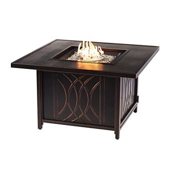 Outdoor Wave Square Propane Fire Table