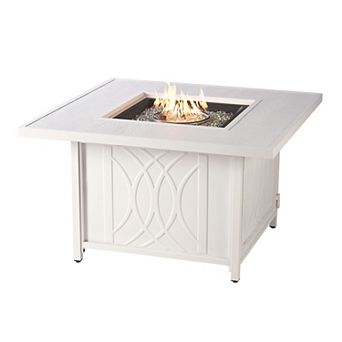 Outdoor Wave Square Propane Fire Table
