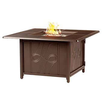 Outdoor Curl Square Propane Fire Table