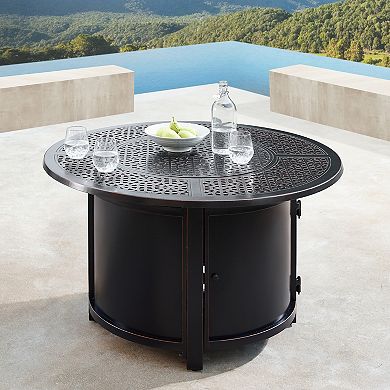 Outdoor Round Propane Fire Table