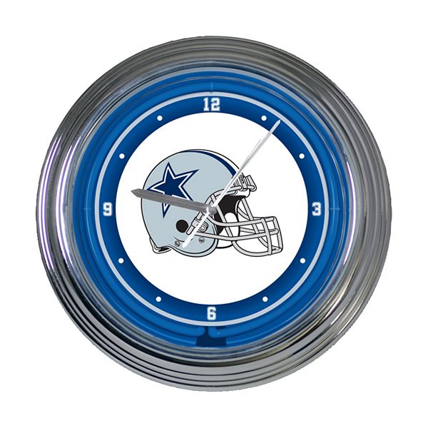 Dallas Cowboys Chrome clock