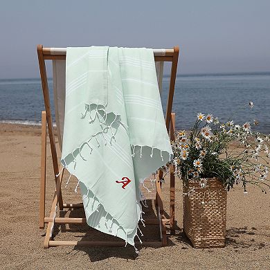 Linum Home Textiles Turkish Cotton Lucky Personalized Pestemal Beach Towel