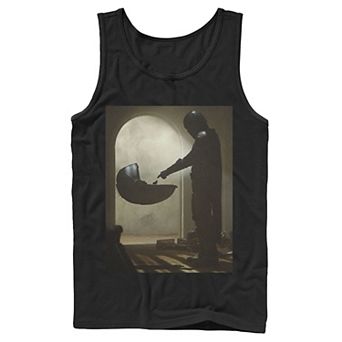 Men's Star Wars The Mandalorian The Child First Meeting Poster Tank Top