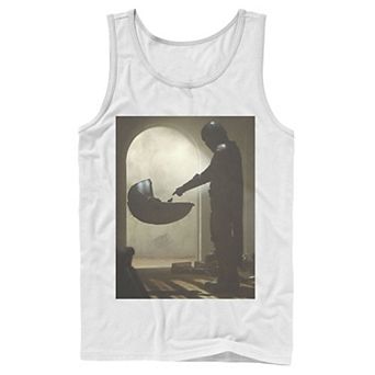 Men's Star Wars The Mandalorian The Child First Meeting Poster Tank Top